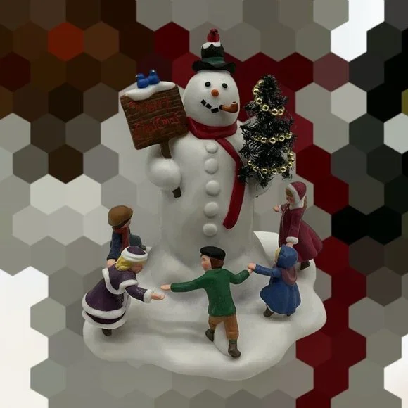 Department 56 Village Square Snowman Village Accessories Vtg Retired Collectible - Picture 16 of 16